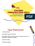 Strategic Communications Skills Strategic Communications Skills