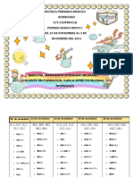 Plan de Trabajo 22 de Noviembre-3 de Diciembre..