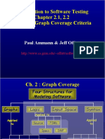Introduction To Software Testing Chapter 2.1, 2.2 Overview Graph Coverage Criteria