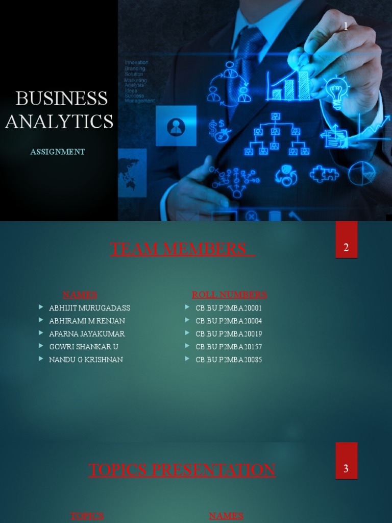 Business Analytics Assignment Overview | PDF | Analytics | Big Data