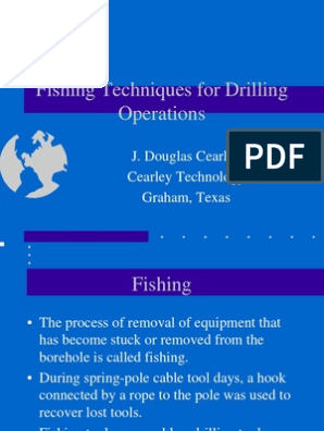 Fishing Techniques For Drilling Operations, PDF, Manufactured Goods