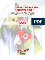 Xx Congresso Ornitologia