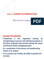 Unit - 3 THEORY OF PRODUCTION