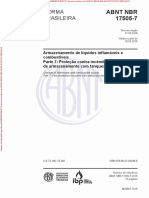 2015 - ABNT NBR 17.505-7 - Armazenamento de Liquidos Inflamaveis e Combustiveis - Proteção Contra Incêndios - Tanques Estacionarios