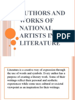 Authors and Works of National Artists in Literature