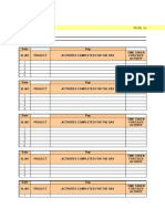 Daily Report Sheet