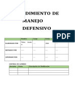 Descarga Procedimiento de Manejo Defensivo 2016 2