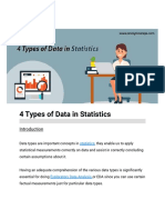 4 Types of Data in Statistics Explained