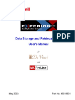 Data Storage and Retrieval (DSR) User's Manual: May 2003 Part No. 46019601