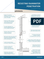 Resisting Rainwater Penetration: Summary of Requirements