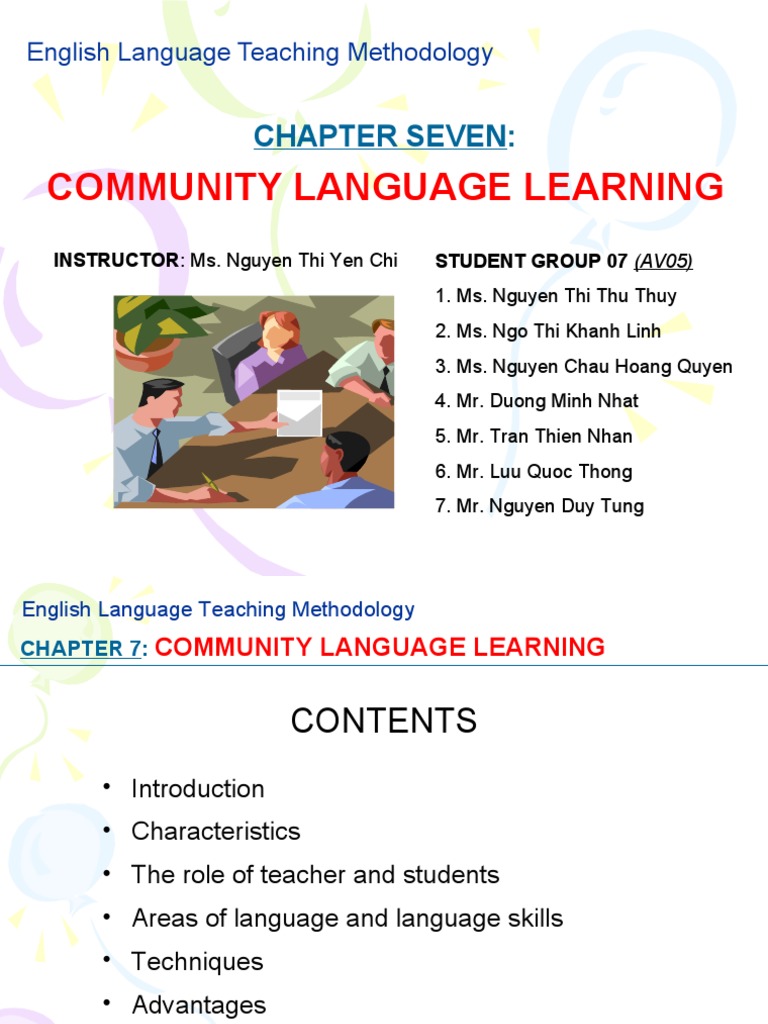 Community Language Learning Guide | PDF | Language Education | English ...
