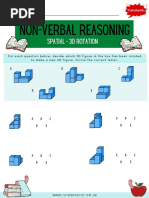 11+ Non-Verbal Reasoning Practice Paper | PDF | Tests
