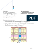 Conditional Probability Dice Experiment