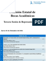 Presentacion Tercera Sesion 2021 de Becas Academicas