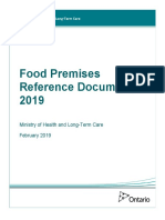 Food Premises Reference Document, 2019: Ministry of Health and Long-Term Care February 2019