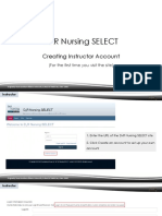 DXR Nursing SELECT - 01 Creating Instructor Account (Instructor)