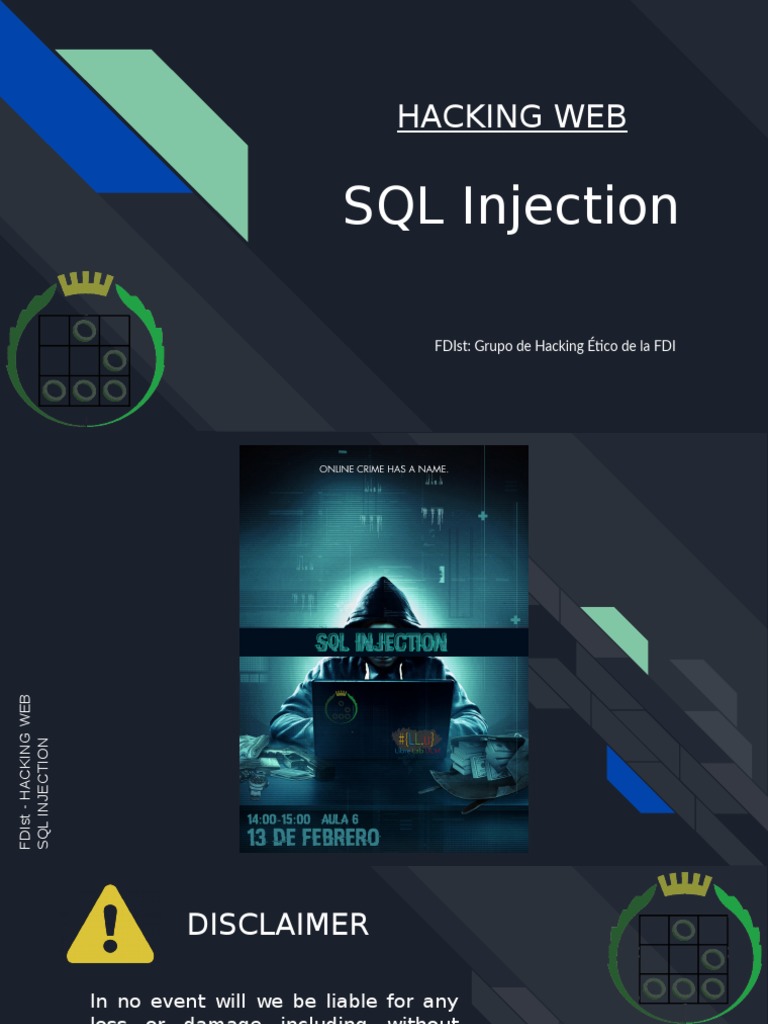 SQL Injection Hacking  PDF Sql Information Technology Management
