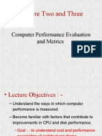 Chapter 1 Lecture 2 & 3 - Computer Performance