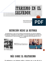 Militarismo en El Salvador