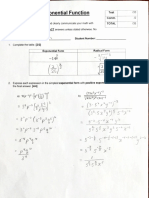 Test #3: Exponential Function: Total