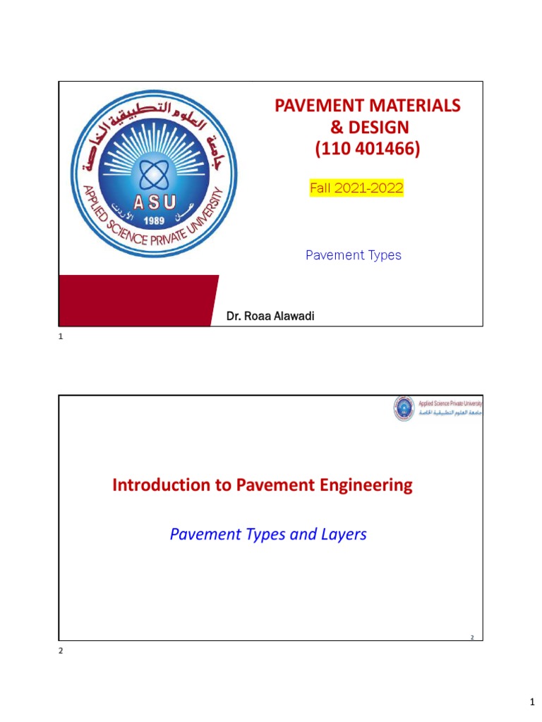 Pavement Engineering: Types & Design | PDF | Road Surface | Concrete