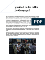 La Inseguridad en Las Calles de Guayaquil