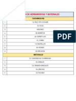 3. Herramientas y Materiales - Fase III