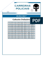 AlfaCon Simulados Carreiras Policiais Simulado 05 02 2017 Gabarito Definitivo