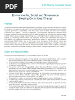 ESG Steering Committee Charter