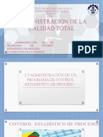 Administración de Un Programa de Control Estadístico de Proceso