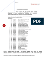 Constancia de aseguramiento Mapfre para Consorcio CCECC Peru