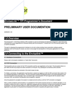 Preliminary User Documention: Envisalink™ Tpi Programmer'S Document