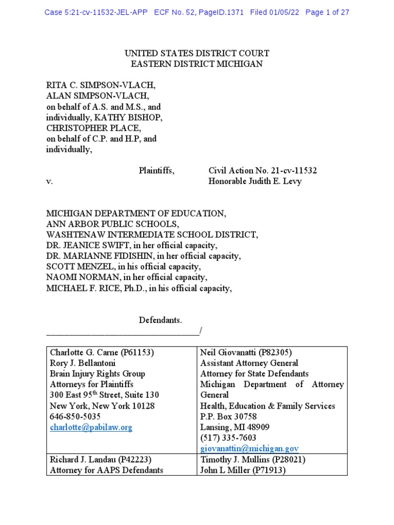 Lawsuit Aims To Block School Closures PDF Individualized Education