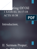 Anointing of Oil