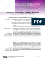 Auditoria de Enfermagem e Tomada de Decisão No Controle Da Qualidade Da Assistência