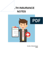Health Insurance Notes: Done By: Mohamed Arash (2020)