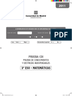 CDI - Matematicas 2011