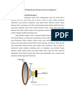 Memahami Prinsip Kerja Loudspeaker