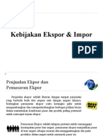 Kebijakan Ekspor & Impor