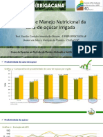 Exigência e manejo nutricional da cana-de-açúcar irrigada