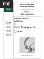 Clinic DFD Context Diagram