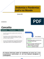 Epidemias, Endemias e Pandemias No Brasil e No Mundo