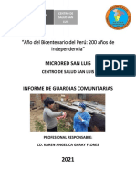 INFORME DE GUARDIAS COMUNITARIAS _ SETIEMBRE