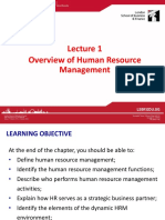 Overview of Human Resource Management