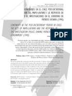 2013 - Continuidades en El Chile Post - Dictatorial. El Accionar Del MAPU-Lautaro y La Respuesta de La Policía de Investigaciones en El Gobierno de Patricio Aylwin (1990)