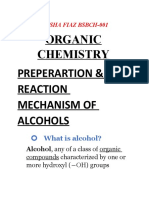 Preparation and Reaction Mechanism of Alcohol