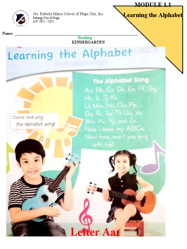 Kindergarten Alphabet Module | PDF