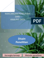 Rancangan Penelitian DAN Analisis Data