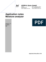 Application Note - Moisture Analyzer ZB e 1210