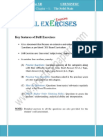 Key Features of Drill Exercises:: Chapter - 1: The Solid State